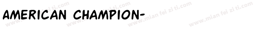 American Champion字体转换